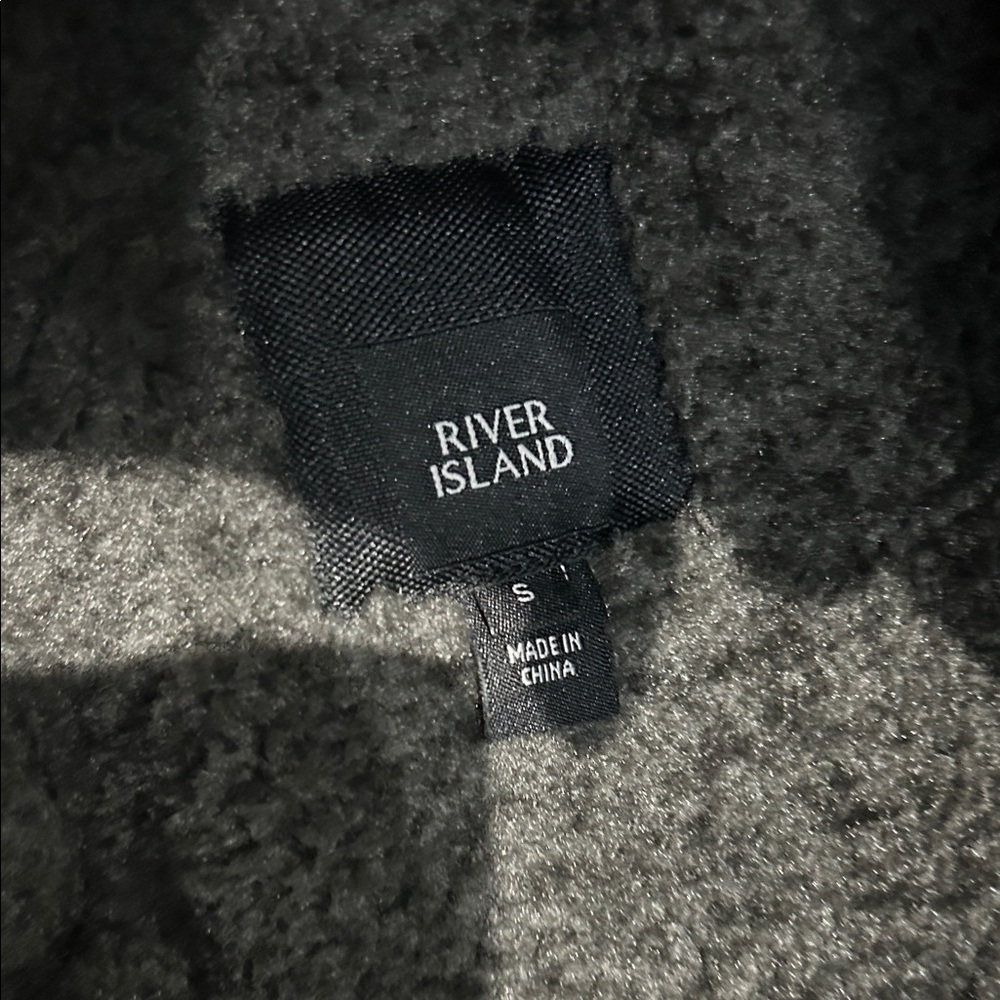 Men's Gray Shearling Jacket - image 3